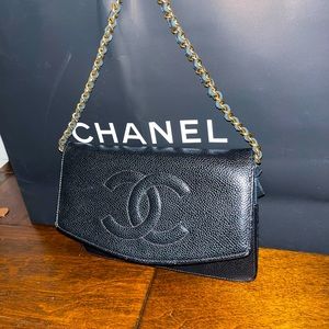 Chanel Timeless wallet on chain WOC